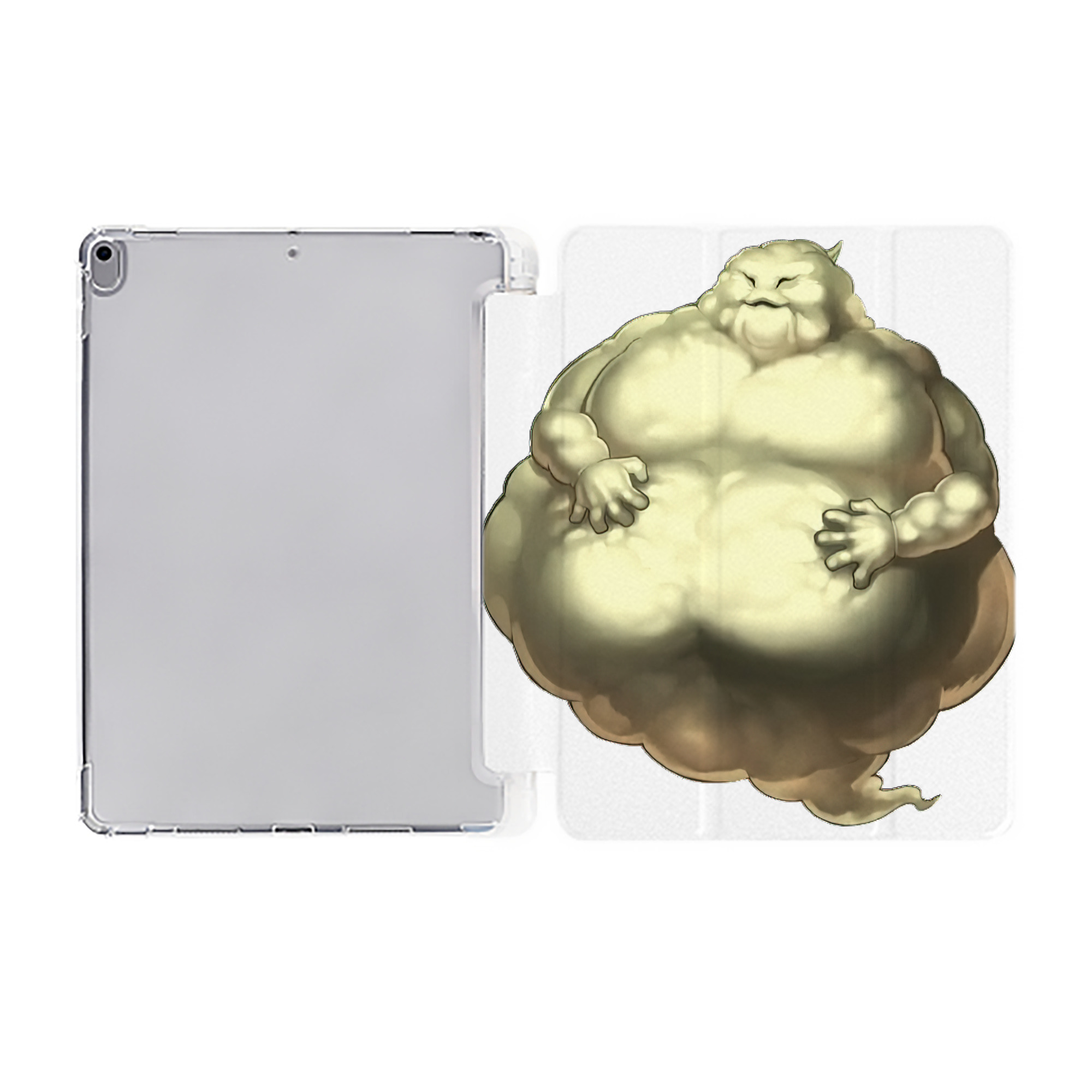 （画像用） 遊☆戯☆王 Yu-Gi-Oh! IPad ケース ペン収納付き 三つ折りスタンド PUレザー×シリコン 対応機種9.5/10.5/10.9インチ
